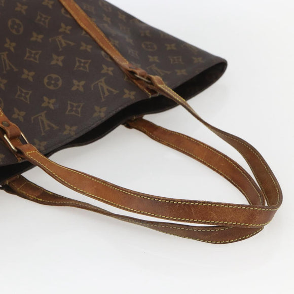 LOUIS VUITTON Monogram Sac Shopping Tote Bag M51108 LV Auth 155034