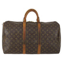 LOUIS VUITTON Monogram Keepall 50 Boston Bag M41426 LV Auth 155038-13