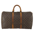 LOUIS VUITTON Monogram Keepall 50 Boston Bag M41426 LV Auth 155038-2
