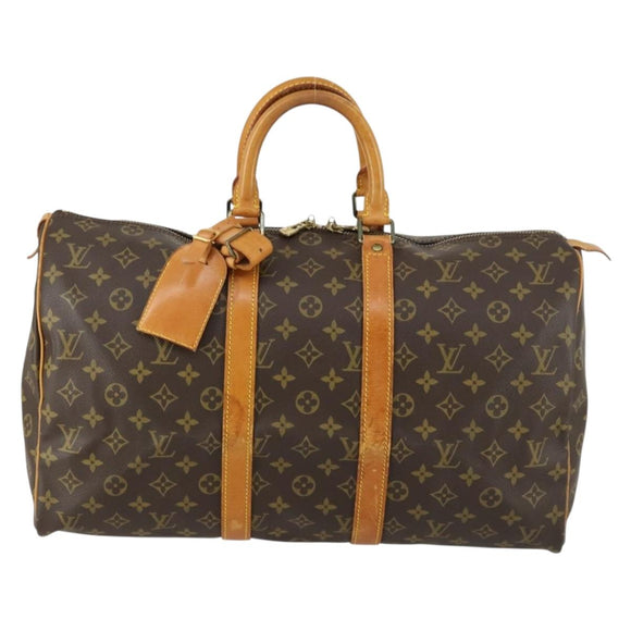 LOUIS VUITTON Monogram Keepall 45 Boston Bag M41428 LV Auth 155039