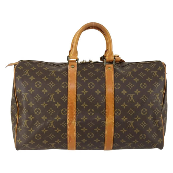 LOUIS VUITTON Monogram Keepall 45 Boston Bag M41428 LV Auth 155039