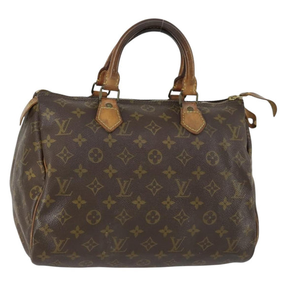 LOUIS VUITTON Monogram Speedy 30 Hand Bag M41526 LV Auth 155040
