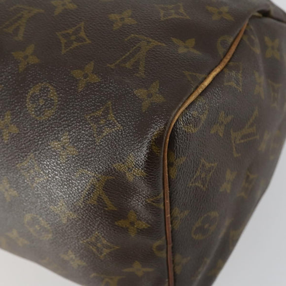 LOUIS VUITTON Monogram Speedy 30 Hand Bag M41526 LV Auth 155040