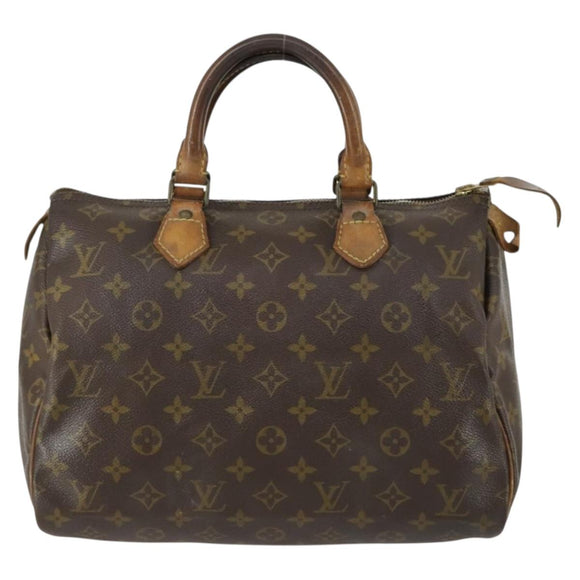 LOUIS VUITTON Monogram Speedy 30 Hand Bag M41526 LV Auth 155040