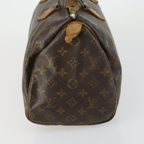 LOUIS VUITTON Monogram Speedy 30 Hand Bag M41526 LV Auth 155040