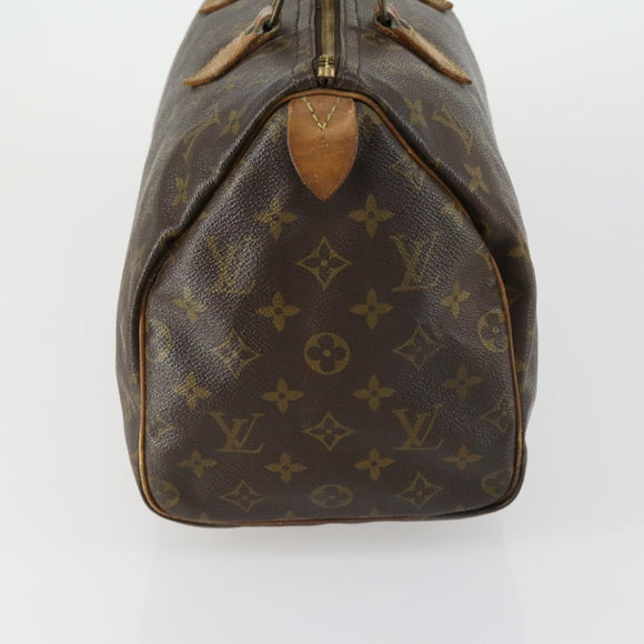 LOUIS VUITTON Monogram Speedy 30 Hand Bag M41526 LV Auth 155040