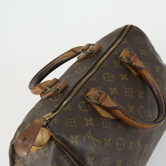 LOUIS VUITTON Monogram Speedy 30 Hand Bag M41526 LV Auth 155040