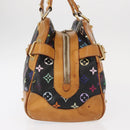 LOUIS VUITTON Monogram Multicolor Claudia Hand Bag Black M40194 LV Auth 155044-4
