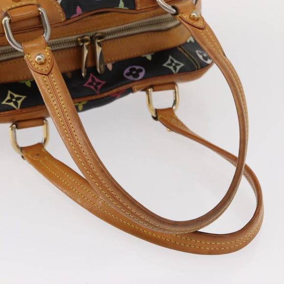 LOUIS VUITTON Monogram Multicolor Claudia Hand Bag Black M40194 LV Auth 155044