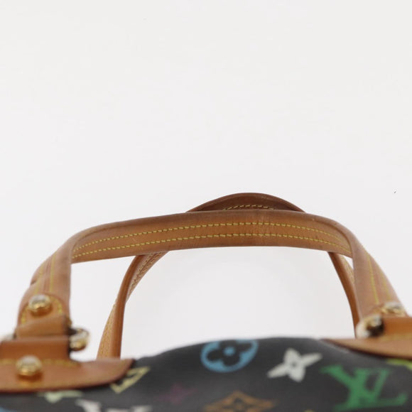 LOUIS VUITTON Monogram Multicolor Claudia Hand Bag Black M40194 LV Auth 155044