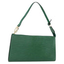 LOUIS VUITTON Epi Pochette Accessoires Pouch Green M52984 LV Auth 155050-1