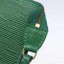 LOUIS VUITTON Epi Pochette Accessoires Pouch Green M52984 LV Auth 155050-18