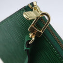 LOUIS VUITTON Epi Pochette Accessoires Pouch Green M52984 LV Auth 155050-19