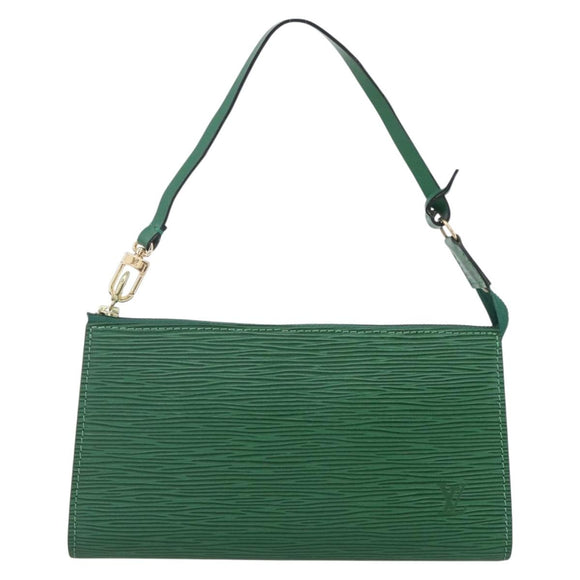 LOUIS VUITTON Epi Pochette Accessoires Pouch Green M52984 LV Auth 155050