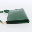 LOUIS VUITTON Epi Pochette Accessoires Pouch Green M52984 LV Auth 155050-3