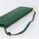 LOUIS VUITTON Epi Pochette Accessoires Pouch Green M52984 LV Auth 155050-7