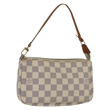 LOUIS VUITTON Damier Azur Pochette Accessoires Pouch N51986 LV Auth 155051