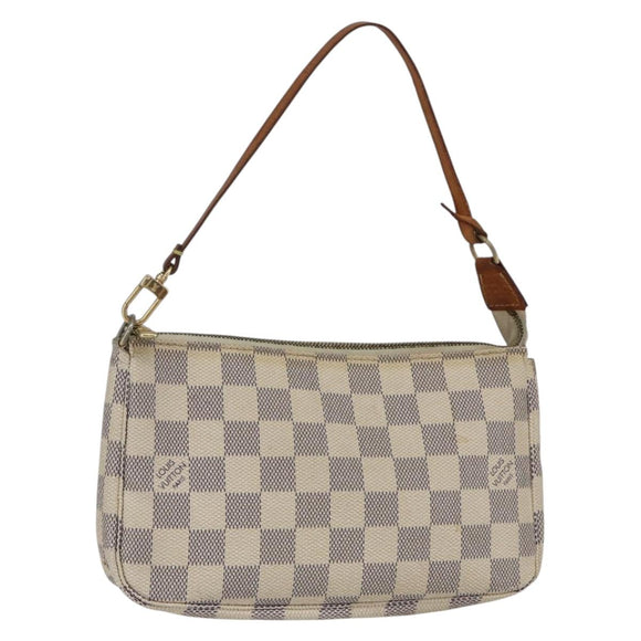 LOUIS VUITTON Damier Azur Pochette Accessoires Pouch N51986 LV Auth 155051