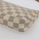 LOUIS VUITTON Damier Azur Pochette Accessoires Pouch N51986 LV Auth 155051-14