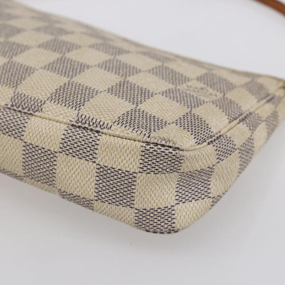 LOUIS VUITTON Damier Azur Pochette Accessoires Pouch N51986 LV Auth 155051