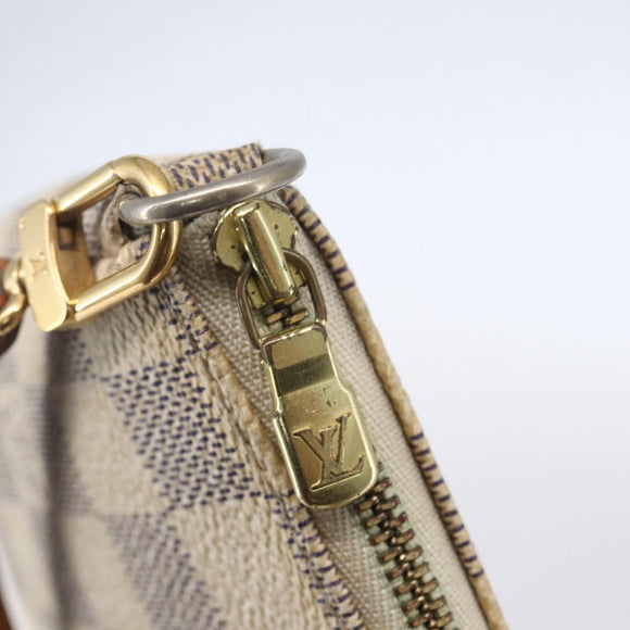 LOUIS VUITTON Damier Azur Pochette Accessoires Pouch N51986 LV Auth 155051