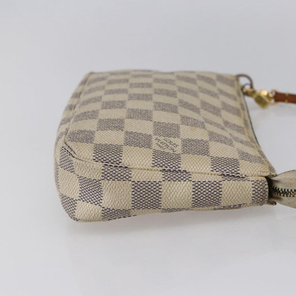 LOUIS VUITTON Damier Azur Pochette Accessoires Pouch N51986 LV Auth 155051