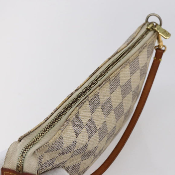 LOUIS VUITTON Damier Azur Pochette Accessoires Pouch N51986 LV Auth 155051