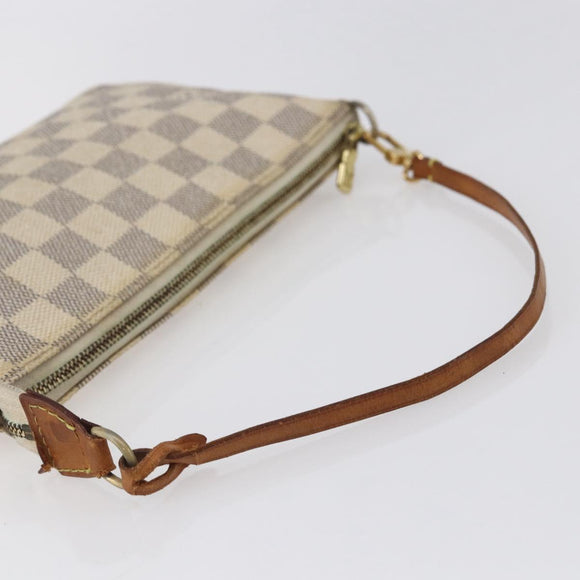 LOUIS VUITTON Damier Azur Pochette Accessoires Pouch N51986 LV Auth 155051