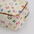 LOUIS VUITTON Monogram Multicolor Trousse Wapity Pouch White M58033 Auth 155052-9
