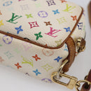 LOUIS VUITTON Monogram Multicolor Trousse Wapity Pouch White M58033 Auth 155052-15