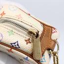 LOUIS VUITTON Monogram Multicolor Trousse Wapity Pouch White M58033 Auth 155052-10
