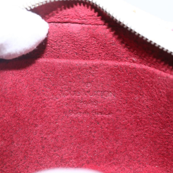 LOUIS VUITTON Monogram Multicolor Trousse Wapity Pouch White M58033 Auth 155052