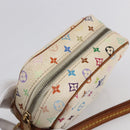 LOUIS VUITTON Monogram Multicolor Trousse Wapity Pouch White M58033 Auth 155052-6