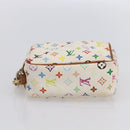 LOUIS VUITTON Monogram Multicolor Trousse Wapity Pouch White M58033 Auth 155052-5