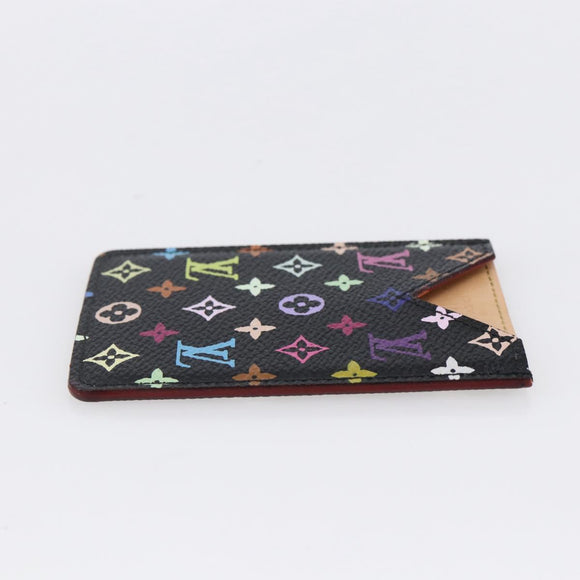 LOUIS VUITTON Monogram Multicolor Etui Mirror Black M92650 LV Auth 155053