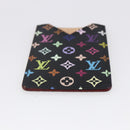 LOUIS VUITTON Monogram Multicolor Etui Mirror Black M92650 LV Auth 155053-6