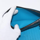 LOUIS VUITTON Monogram Taurillon Zippy Wallet Vertical Blue M69048 Auth 155055-20