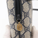 GUCCI GG Supreme Shoulder Bag PVC Leather Navy Gold 007 58 0093 Auth 155057-15