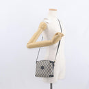 GUCCI GG Supreme Shoulder Bag PVC Leather Navy Gold 007 58 0093 Auth 155057-25