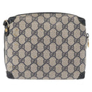 GUCCI GG Supreme Shoulder Bag PVC Leather Navy Gold 007 58 0093 Auth 155057-3