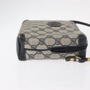 GUCCI GG Supreme Shoulder Bag PVC Leather Navy Gold 007 58 0093 Auth 155057-5