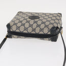 GUCCI GG Supreme Shoulder Bag PVC Leather Navy Gold 007 58 0093 Auth 155057-7