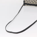 GUCCI GG Supreme Shoulder Bag PVC Leather Navy Gold 007 58 0093 Auth 155057-8