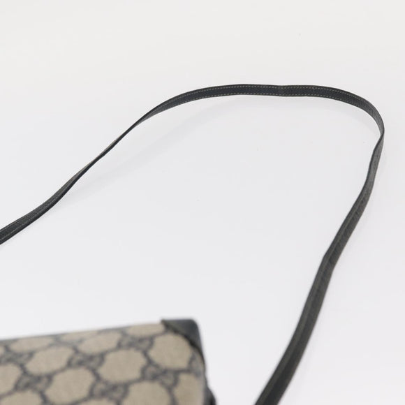 GUCCI GG Supreme Shoulder Bag PVC Leather Navy Gold 007 58 0093 Auth 155057