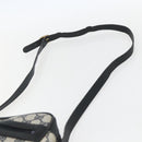 GUCCI GG Supreme Sherry Line Shoulder Bag PVC Navy Gold 010 378 Auth 155058-8