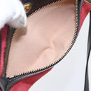 GUCCI Sherry Line Shoulder Bag Suede Leather Black Red 517350 Auth 155060-21