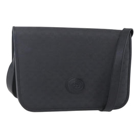 GUCCI Micro GG Canvas Shoulder Bag Black Gold 001 904 0915 Auth 155061