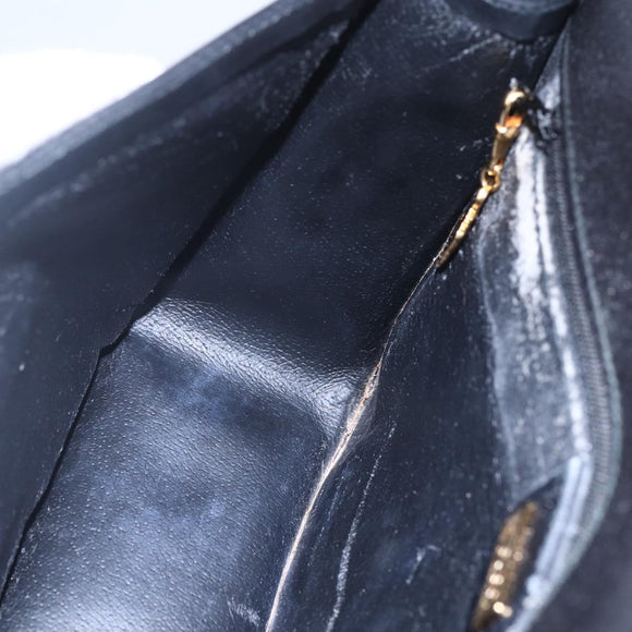 GUCCI Micro GG Canvas Shoulder Bag Black Gold 001 904 0915 Auth 155061