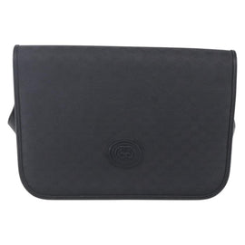 GUCCI Micro GG Canvas Shoulder Bag Black Gold 001 904 0915 Auth 155061 - 0