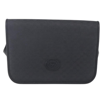GUCCI Micro GG Canvas Shoulder Bag Black Gold 001 904 0915 Auth 155061 - 0